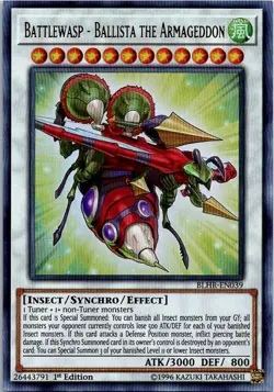 Battlewasp - Ballista The Armageddon BLHR-EN039 Yu-Gi-Oh! Card 1st Edition LP - Image 1