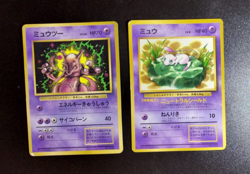 2set Pokemon Card Old-Back Era Mewtwo & Mew Special Set Japanese 1999 A9 - Image 1