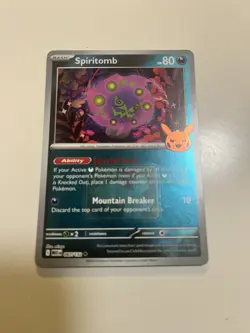 Spiritomb 087/132 Mega Evolutions Play! Promo Event Pokemon Card - Image 1