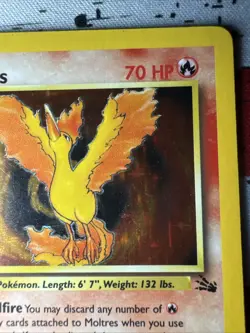 Moltres 12/62 Fossil Holo 1999 Rare Pokemon Card VLP - Image 3