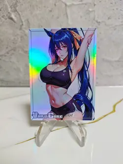 Akeno Himejima Trading Card Waifu Goddess Story Anime Girl holo Karte Manga Full - Image 1