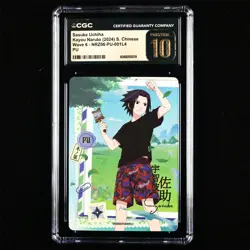 CGC Pristine 10 KAYOU 2024 Naruto CCG Card NRZ06-PU-001 Uchiha Sasuke - Image 2