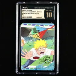 CGC Pristine 10 KAYOU 2024 Naruto CCG Card NRZ06-PU-003 Uzumaki Naruto - Image 1