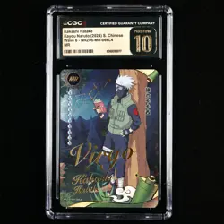CGC Pristine 10 KAYOU 2024 Naruto CCG Card NRZ06-MR-066 Hatake Kakashi - Image 1