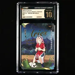 CGC Pristine 10 KAYOU 2024 Naruto CCG Card NRZ06-MR-065 Haruno Sakura - Image 2