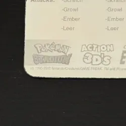 Pokemon Stadium Action 3D Charmander Charmeleon Charizard Card 2000 - Image 4