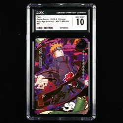 CGC GemMint 10 KAYOU 2023 Naruto CCG Card NRCC-MR-004 Pain - Image 2