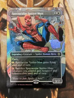 Spectacular Spider-Man (Borderless) MTG Marvel's Spider-Man Foil - Pack Fresh NM - Image 1