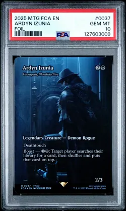 2025 MTG FINAL FANTASY: THROUGH THE AGES FOIL #0037 ARDYN IZUNIA PSA 10 - Image 1