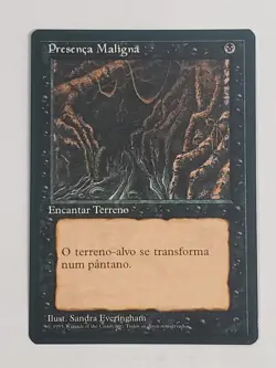 MTG Evil Presence (Portugese 4th Edition (BB)/Black/U) - BGM - Image 1