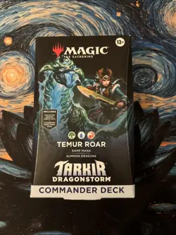 Sealed MTG Tarkir Dragonstorm Temur Roar Commander Deck - Image 1