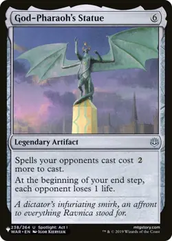 1 x God-Pharaoh's Statue - Mystery Booster / The List - NM-Mint - MTG - Image 1
