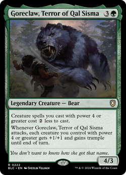 Goreclaw, Terror of Qal Sisma #222 | Near Mint | BLC Bloomburrow Magic MTG - Image 1
