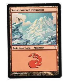 MTG - LP - Snow-Covered Mountain - Coldsnap 154 - Image 1