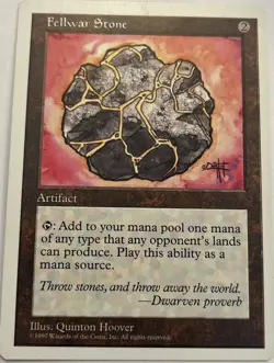 Magic the Gathering ~ MTG ~ Fellwar Stone ~ Fifth Edition ~ 5Ed ~ ✅NM - Image 1