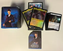 Magic the Gathering Doctor Who Masters of Evil Commander deck w/ Black Sleeves - Image 1
