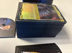 Magic the Gathering Doctor Who Masters of Evil Commander deck w/ Black Sleeves - Image 2