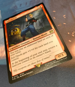 Zell Dincht - Final Fantasy - Rare - NM (see pics) MTG - Image 3