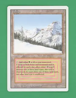 Magic The Gathering MTG Taiga (Revised) (C) - Image 1