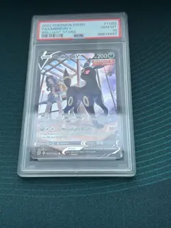 2022 Pokemon Sword and Shield Brilliant Stars Trainer Gallery Umbreon V PSA 10 - Image 1