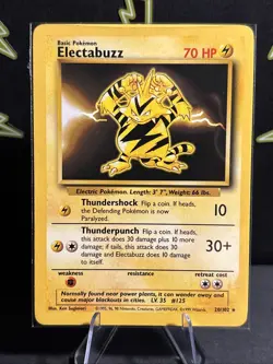 1999 Pokemon Base Set 20/102 Electabuzz - Image 2