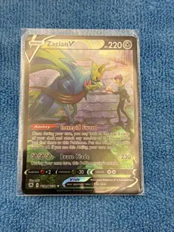 English Pokemon Zacian V TG21/TG30 Swsh10: Astral Radiance Trainer Gallery Holo - Image 1