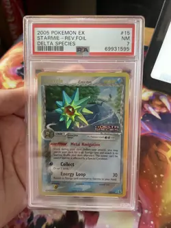 2005 Pokemon EX Starmie- Rev-Holo Delta Species PSA 7 Pop 9 - Image 3