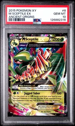 2015 Pokemon XY M Sceptile EX Ancient Origins PSA 10 - Image 1