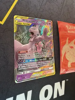 Pokemon TCG Mewtwo & Mew GX 71/236 Sm Unified Minds Holo Ultra Rare 231💎NM💎 - Image 2