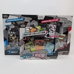 Pokemon Black Bolt & White Flare Binder Collection & Unova Poster Collection - Image 1