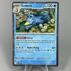 Pokemon TCG Mega Evolutions Golduck 008 Black Star Promo Holo English NM - Image 1