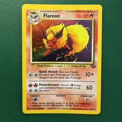 Jungle Flareon🔥Holo Rare 3/64 Vintage Pokemon TCG - Image 1
