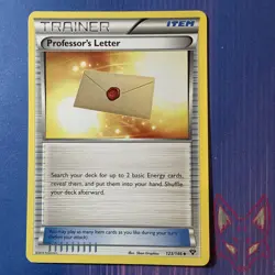 XY Base Set - LP - Professor's Letter 123/146 Pokemon English (US Seller) - Image 1