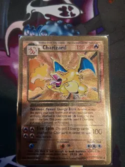 2021 Pokemon Celebrations Charizard Ultra Premium Collection Gold Metal 4/102 - Image 1