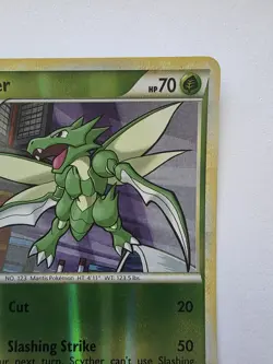 Pokemon TCG Scyther 65/90 Reverse Holo HGSS Undaunted 2010 MP - Image 3