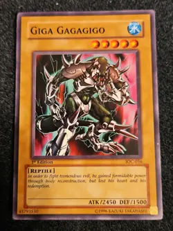 YU-GI-OH! 1996 GIGA GAGAGIGO IOC-056 1st EDITION NM - Image 1