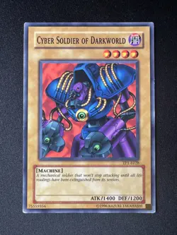 Yu-Gi-Oh! Cyber Soldier of Darkworld TP1-E028 LP Tournament Pack 1 Promo YuGiOh - Image 1