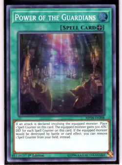 Power of the Guardians Super Rare 1st Ed. MP18-EN208 Lightly Played - Image 1