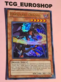 DARKFLARE DRAGON | YUGIOH | SDDC | 2012 | ENGLISH | 1st | ULTRA RARE | NM #78 - Image 1