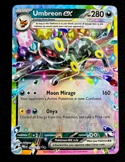 Umbreon ex 060/131 NM Sv: Prismatic Evolutions Holo Pokemon Card Near Mint - Image 1