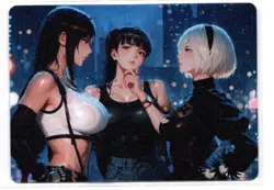 DUAL 2B x Eve (Nier Automata,Stellar Blade)Lewd Hentai Anime Waifu Card ACG NSFW - Image 2