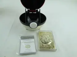 Jigglypuff 1999 Burger King 23k Gold Plated Card - Pokemon TCG w/Poke Ball & COA - Image 1