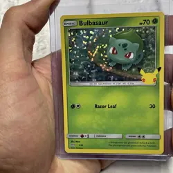 Pokemon TCG Bulbasaur 1/25 Holo McDonald’s Promo 25th Anniversary 2021 NM Card - Image 1