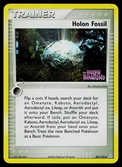 Pokemon Card - Holon Fossil Holon Phantoms Stamped 86/110 Reverse Holo - Image 1