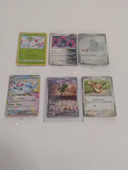 Pokemon Eevee/Glaceon Snowflake Stamped/Black Star Promo Holo Cards - Image 1