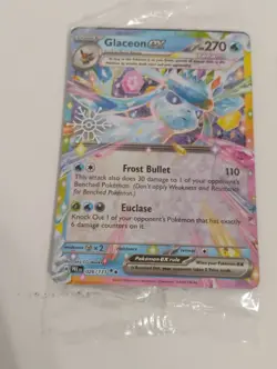 Pokemon Eevee/Glaceon Snowflake Stamped/Black Star Promo Holo Cards - Image 4