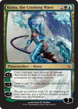 Kiora, the Crashing Wave - Medium Play MTG Born of the Gods - Image 1