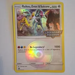 POKEMON JOHTO Raikou Entei Suicune Legendary JUMBO CARD (Jumbo/Oversized Size)LP - Image 5