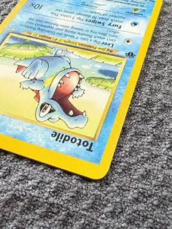 Totodile 81/111 Neo Genesis 1st Edition Pokemon Card - MP Small Dent See Images - Image 5