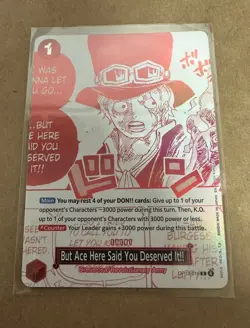But Ace Here Said You! OP13-019 3rd Anniversary Treasure Event Card ENGLISH - Image 1